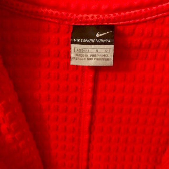 Nike Sphere Thermal 1/2 Zip Hi Viz Red/Orange - L - Picture 3 of 8